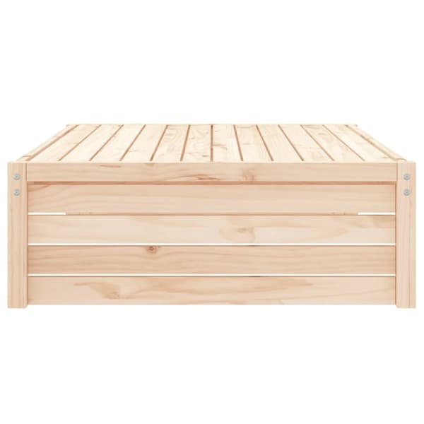 vidaXL udendørs fodskammel 120x80 cm massivt fyrretræ