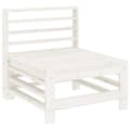 Miniatyrbilde 3 av 8: vidaXL Utendørs midtsofaer 2 stk hvit heltre furu