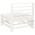Miniatyrbilde 6 av 8: vidaXL Utendørs midtsofaer 2 stk hvit heltre furu
