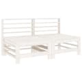 Miniatyrbilde 2 av 8: vidaXL Utendørs midtsofaer 2 stk hvit heltre furu
