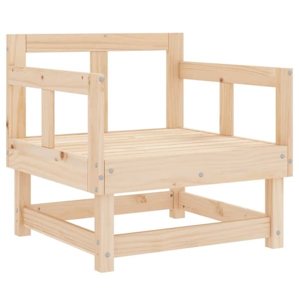 vidaXL Hagestoler 2 stk heltre furu