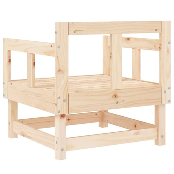 vidaXL Hagestoler 2 stk heltre furu