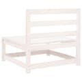 Miniatyrbilde 7 av 9: vidaXL Hagesofaer uten armlener 3 stk hvit 70x70x67 cm heltre furu