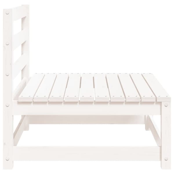 vidaXL Hagesofaer uten armlener 2 stk hvit 70x70x67 cm heltre furu