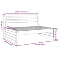 Pikkukuva 7 / 7: vidaXL Puutarhan keskisohva hunajanruskea 120x80 cm täysi mänty