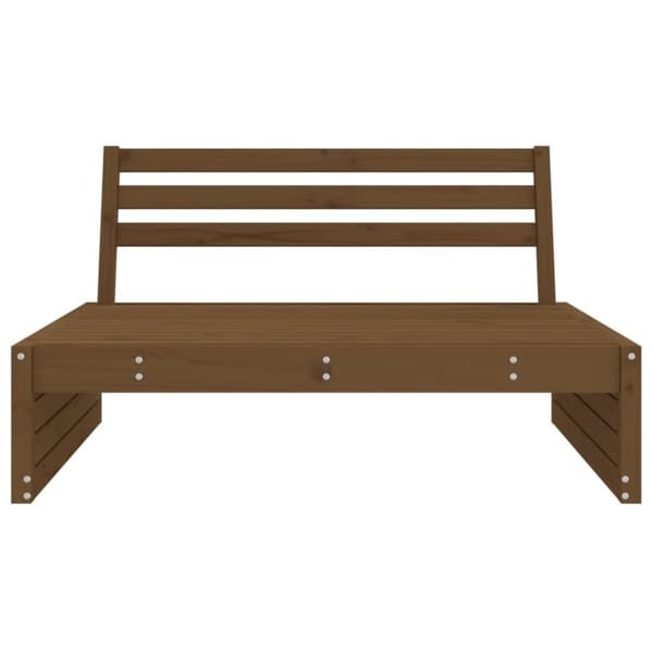 vidaXL Utendørs midtsofa honningbrun 120x80 cm heltre furu