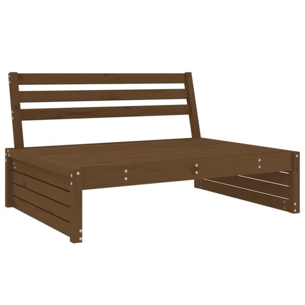 vidaXL Utendørs midtsofa honningbrun 120x80 cm heltre furu