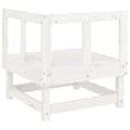 Miniatyrbillede 6 af 8: vidaXL hjørnemoduler til havesofa 2 stk. massivt fyrretræ hvid