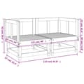 Miniatyrbillede 8 af 8: vidaXL hjørnemoduler til havesofa 2 stk. massivt fyrretræ hvid