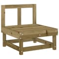 Miniatyrbillede 3 af 8: vidaXL midtermoduler til havesofa 2 stk. imprægneret fyrretræ