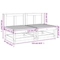 Miniatyrbillede 8 af 8: vidaXL midtermoduler til havesofa 2 stk. imprægneret fyrretræ