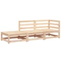 Miniatyrbilde 3 av 11: vidaXL Hagesofa med fotskammel 2-seters heltre furu