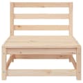 Miniatyrbilde 9 av 11: vidaXL Hagesofa med fotskammel 2-seters heltre furu
