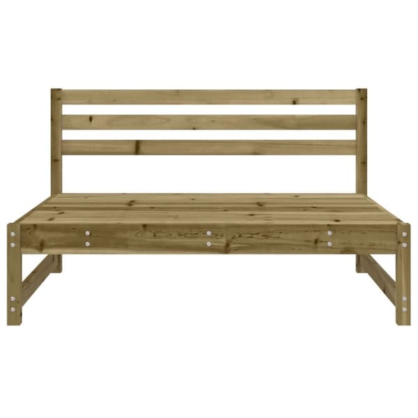 vidaXL Utendørs midtsofa 120x80 cm impregnert furu