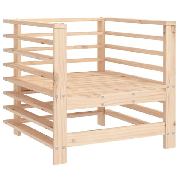 vidaXL Hagestoler 2 stk heltre furu