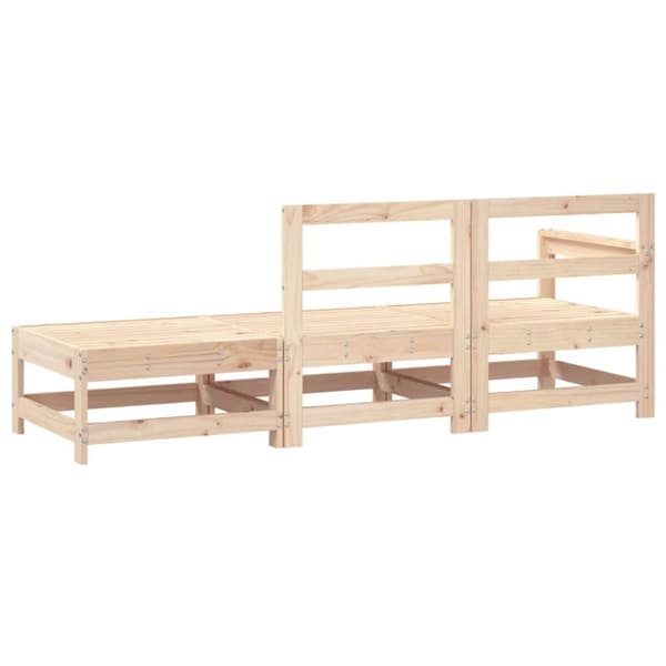 vidaXL Hagesofagruppe 3 deler heltre furu