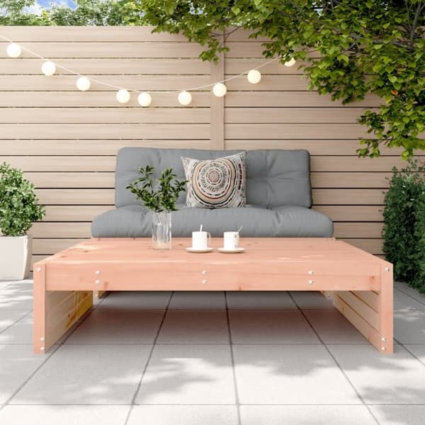 vidaXL Fotpall för trädgården 120x80 cm massivt douglasträ