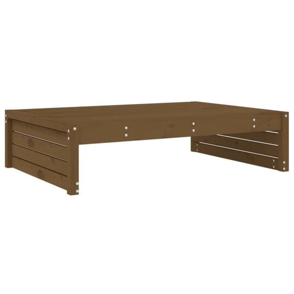 vidaXL udendørs fodskammel 120x80 cm massivt fyrretræ honningbrun