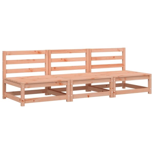 vidaXL Hagesofaer for hjørne 3 stk 70x70x67 cm heltre douglasgran