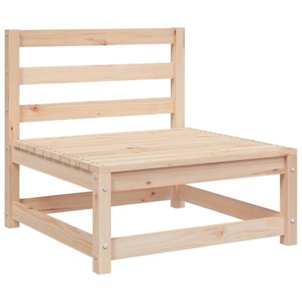 vidaXL Käsinojaton puutarhansohva 3 kpl 70x70x67 cm täysi mänty