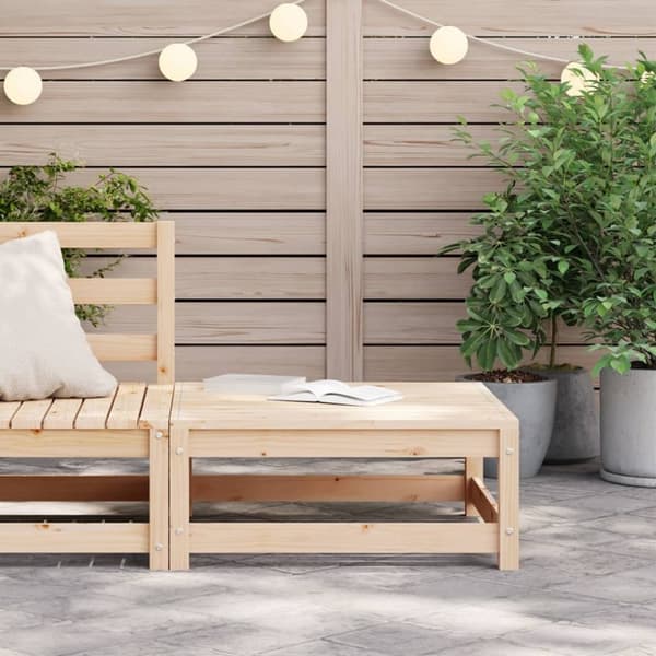 vidaXL haveskammel 70x70x30 cm massivt fyrretræ