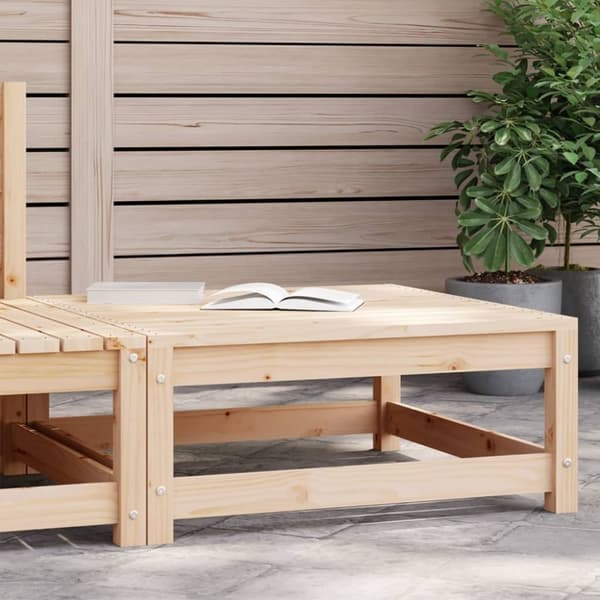 vidaXL haveskammel 70x70x30 cm massivt fyrretræ