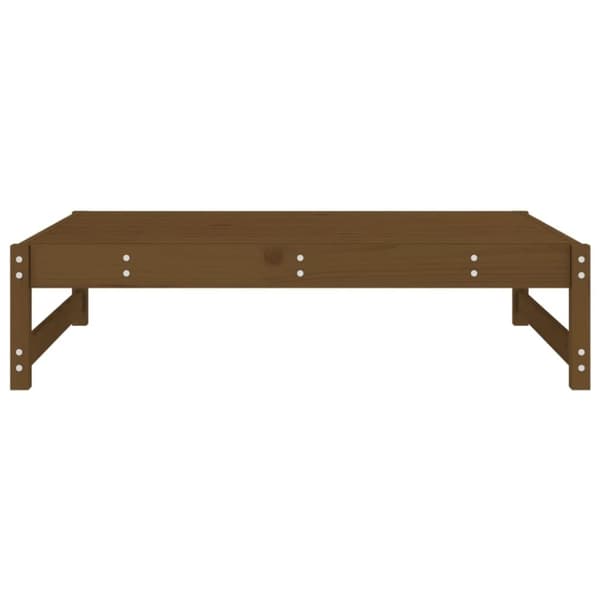 vidaXL Hagefotskammel honningbrun 120x80 cm heltre furu