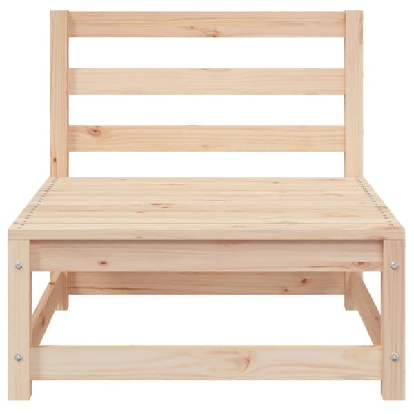 vidaXL Hagesofa 3-seters heltre furu