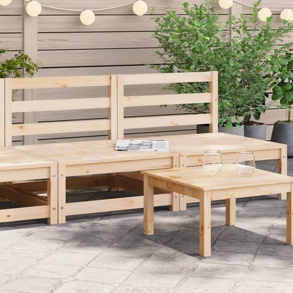 vidaXL sofamoduler 2 stk. 70x70x67 cm uden armlæn massivt fyr