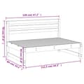 Pikkukuva 7 / 7: vidaXL Puutarhan keskisohva musta 120x80 cm täysi mänty