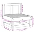 Miniatyrbillede 7 af 7: vidaXL midtermodul til havesofa massivt douglasgran
