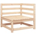 Miniatyrbillede 2 af 8: vidaXL hjørnemodul til havesofa 70x70x76 cm massivt fyrretræ