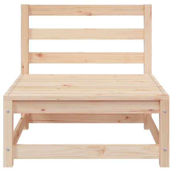 vidaXL Trädgårdssoffa utan armstöd 70x70x67 cm massiv furu