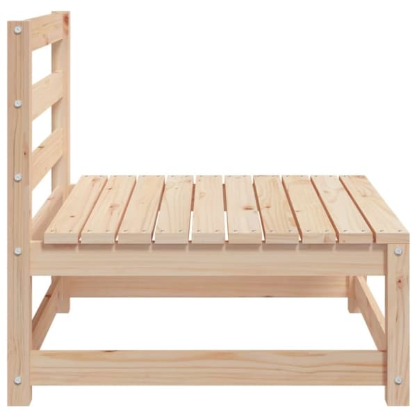 vidaXL Trädgårdssoffa utan armstöd 70x70x67 cm massiv furu