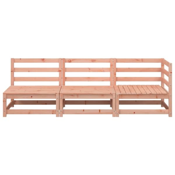 vidaXL Hagesofa 3-seters heltre douglasgran