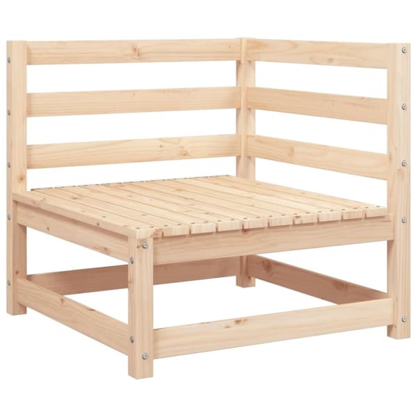 vidaXL Hagesofa for hjørne 70x70x67 cm heltre douglasgran