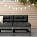 Miniatyrbillede 1 af 7: vidaXL midtermodul til havesofa massivt fyrretræ grå