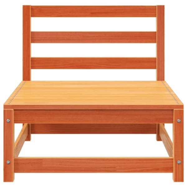vidaXL Hagesofaer uten armlener 3 stk voksbrun 70x70x67 cm heltre furu