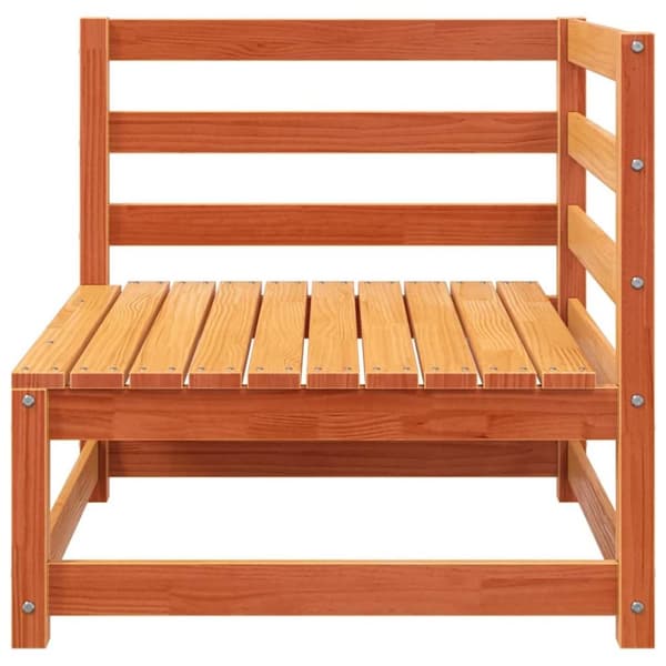 vidaXL Hagesofaer for hjørne 2 stk voksbrun 70x70x67 cm heltre furu