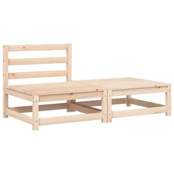 vidaXL sofa med hynder og fodskammel uden armlæn