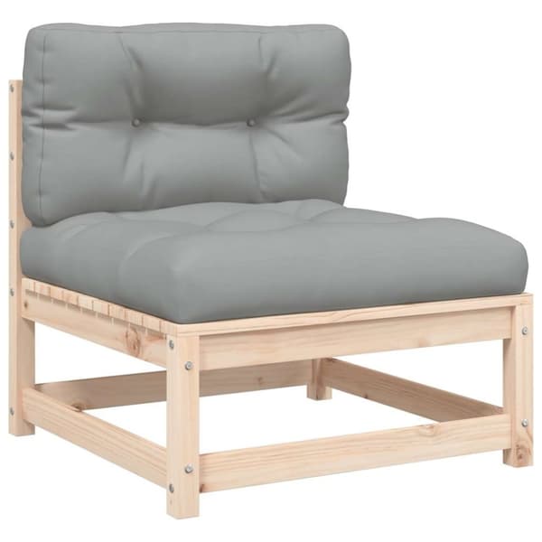 vidaXL sofa med hynder og fodskammel uden armlæn