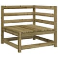 Miniatyrbillede 5 af 11: vidaXL hjørnemodul til havesofa med hynder imprægneret fyrretræ