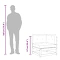 Miniatyrbillede 11 af 11: vidaXL hjørnemodul til havesofa med hynder imprægneret fyrretræ
