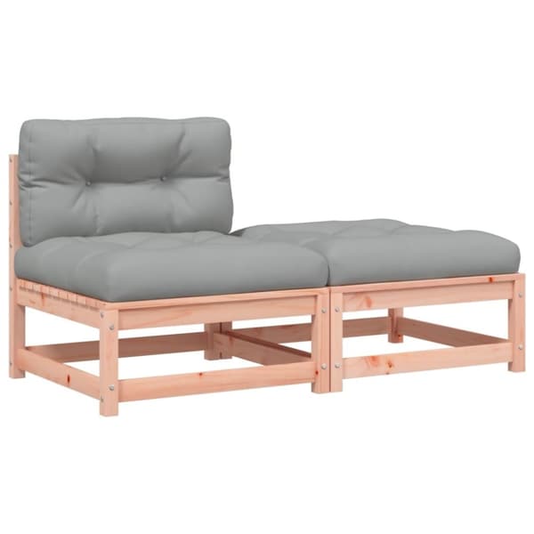 vidaXL sofa med hynder og fodskammel uden armlæn