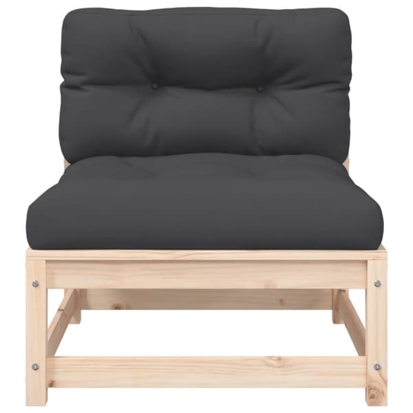 vidaXL sofa med hynder og fodskammel uden armlæn