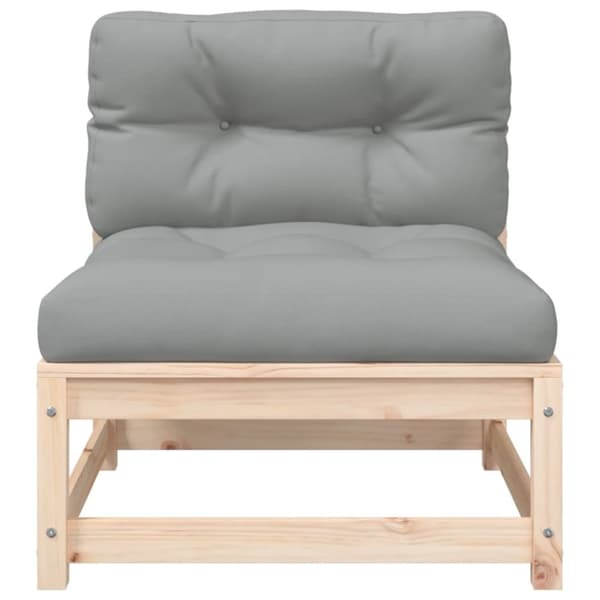 vidaXL sofa med hynder og fodskamler uden armlæn