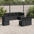 Miniatyrbillede 3 af 3: vidaXL sofasæt til haven 8 dele med hynder polyrattan sort