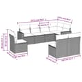 Miniatyrbillede 2 af 3: vidaXL sofasæt til haven 8 dele med hynder polyrattan sort