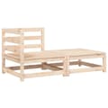 Miniatyrbillede 3 af 11: vidaXL hjørnemodul til havesofa med hynder og fodskammel