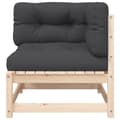 Miniatyrbillede 6 af 11: vidaXL hjørnemodul til havesofa med hynder og fodskammel